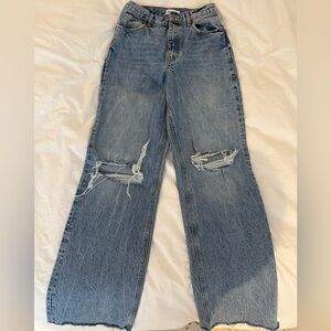 Zara Blue Flare & Wide Leg Jeans